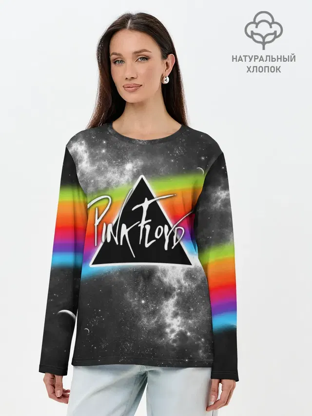 Лонгслив женский с принтом «Pink Floyd»