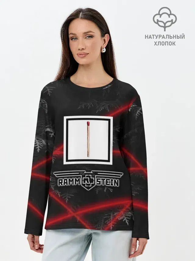 Лонгслив женский. Хлопок