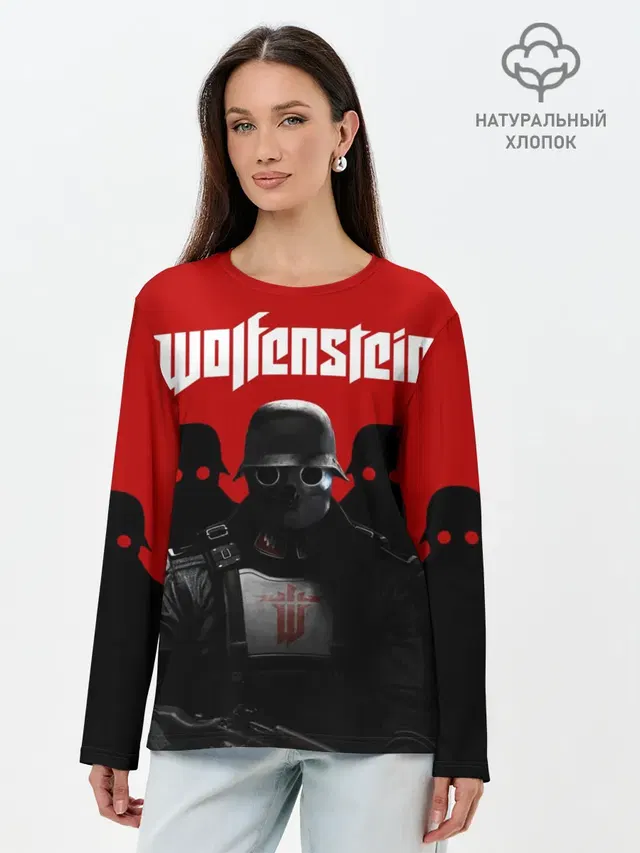 Лонгслив женский с принтом «Wolfenstein»