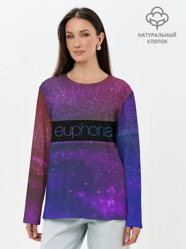 Лонгслив женский с принтом «Эйфория — сериал Euphoria»