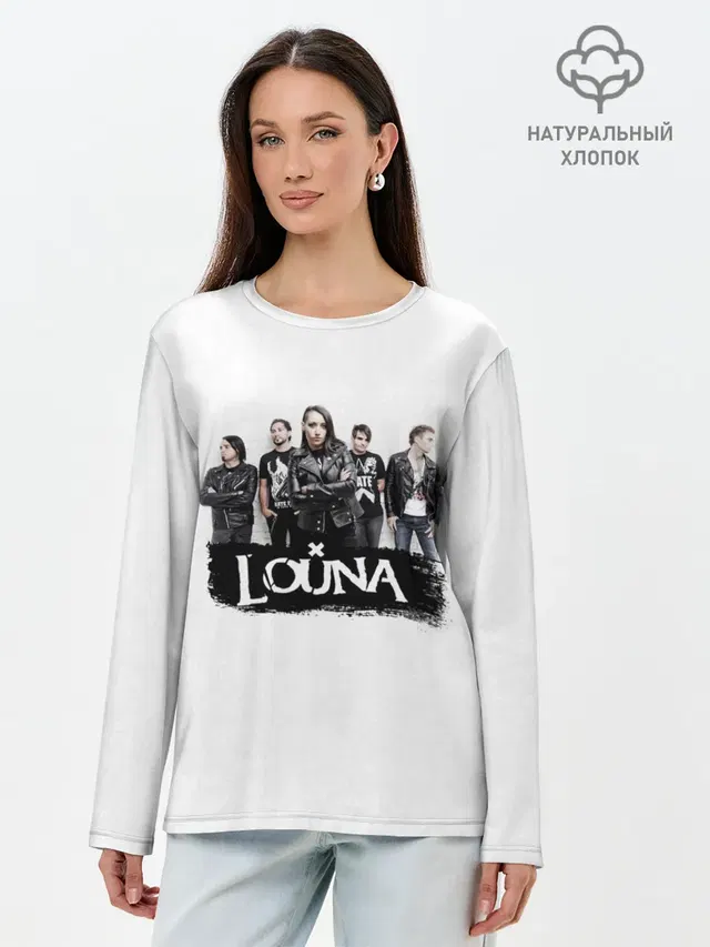 Лонгслив женский с принтом «Louna»