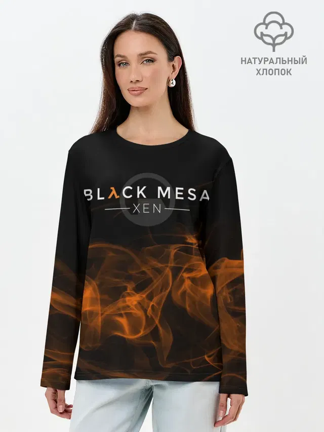Лонгслив женский с принтом «Half-Life — HALF-LIFE - Black Mesa: XEN»