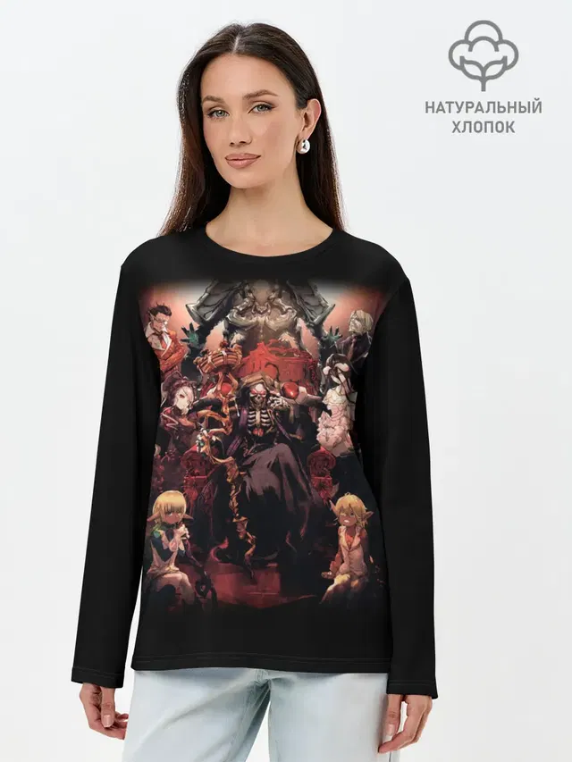 Лонгслив женский с принтом «Overlord»