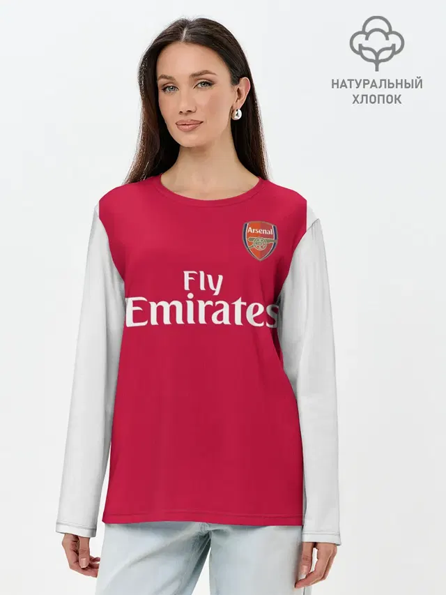 Лонгслив женский с принтом «Арсенал — Arsenal home 19-20»