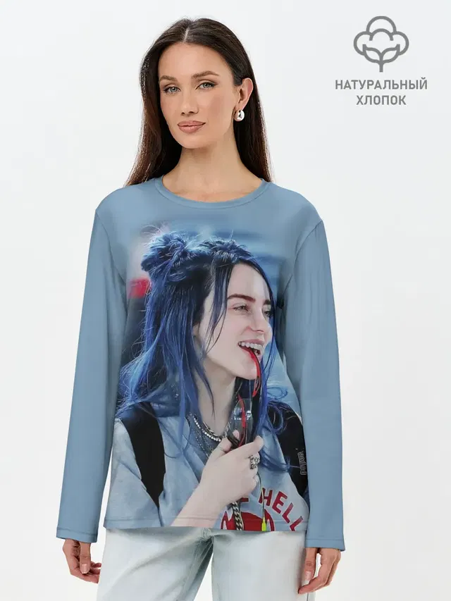 Лонгслив женский. Хлопок