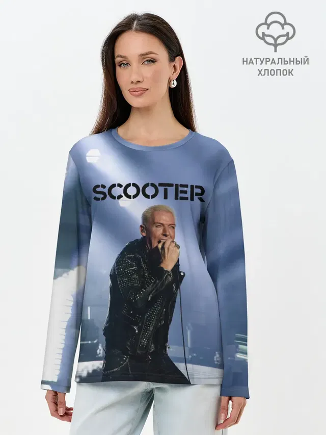 Лонгслив женский. Хлопок