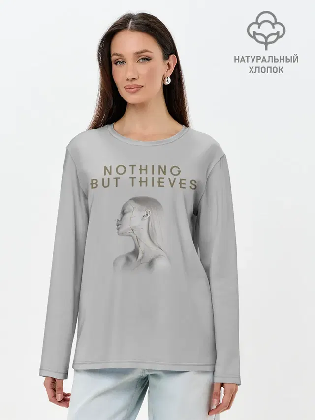 Лонгслив женский с принтом «Разный рок — Nothing But Thieves»