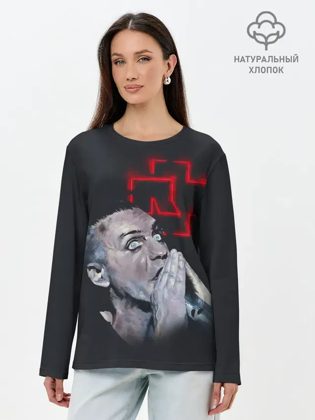 Лонгслив женский. Хлопок