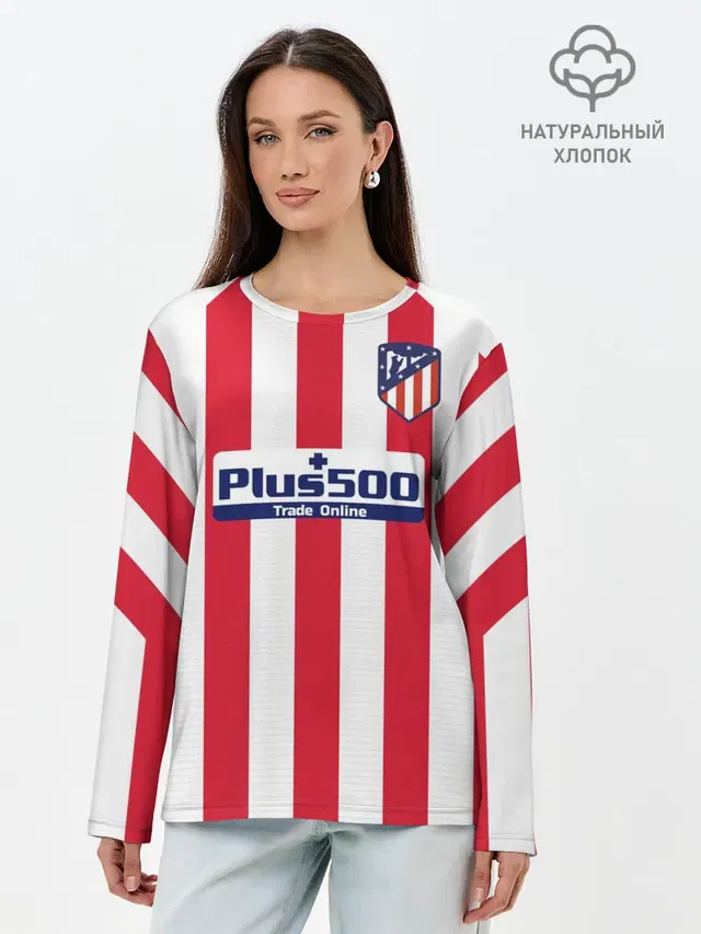 Лонгслив женский с принтом «Atletico Madrid — Joao Felix home 19-20»