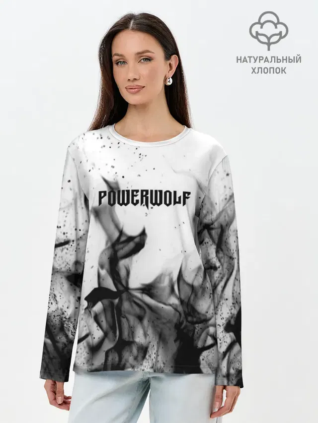 Лонгслив женский. Хлопок