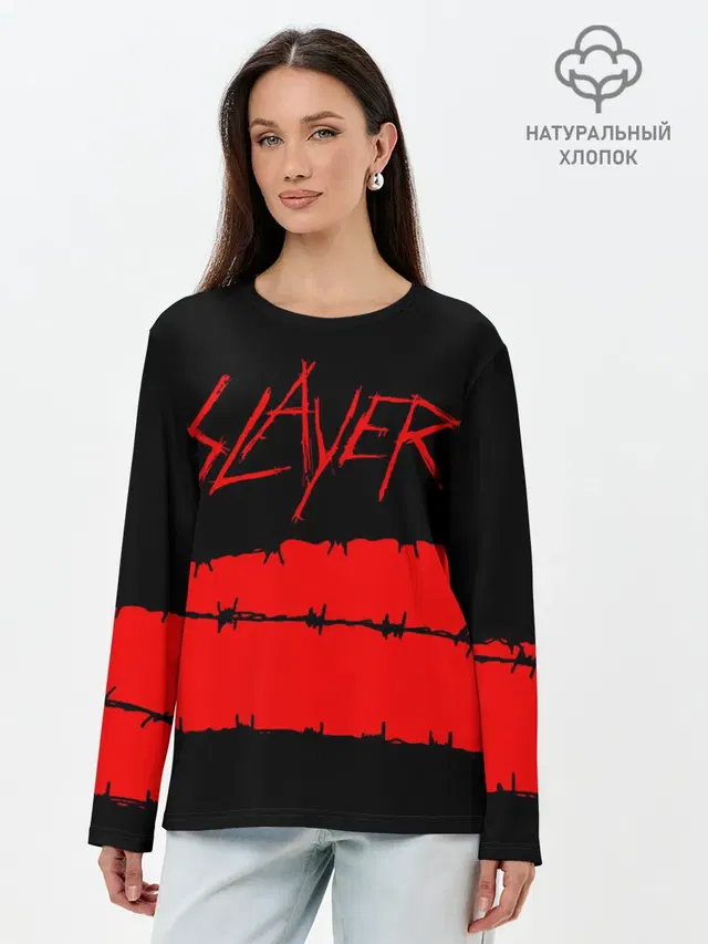 Лонгслив женский с принтом «Slayer»