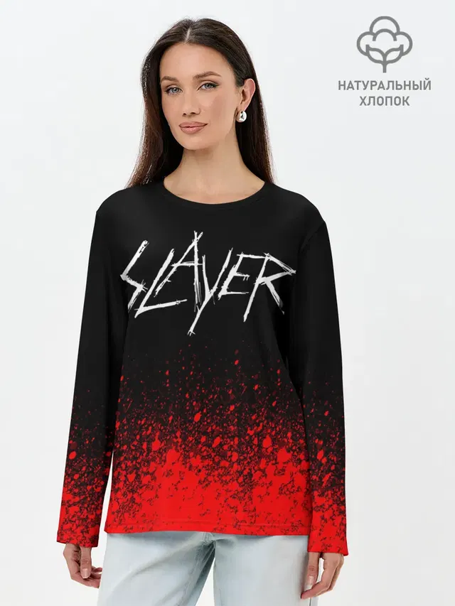 Лонгслив женский с принтом «Slayer»