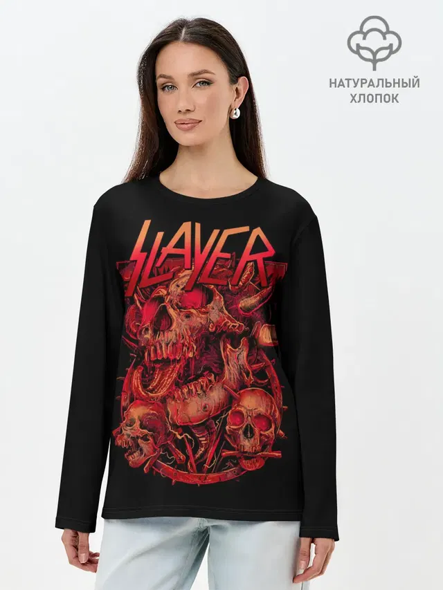 Лонгслив женский с принтом «Slayer»
