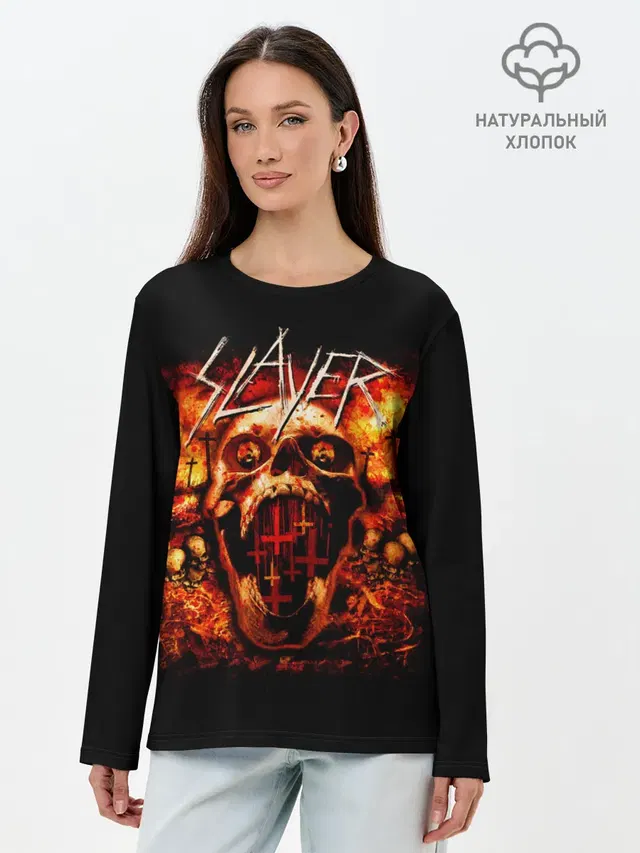 Лонгслив женский с принтом «Slayer»