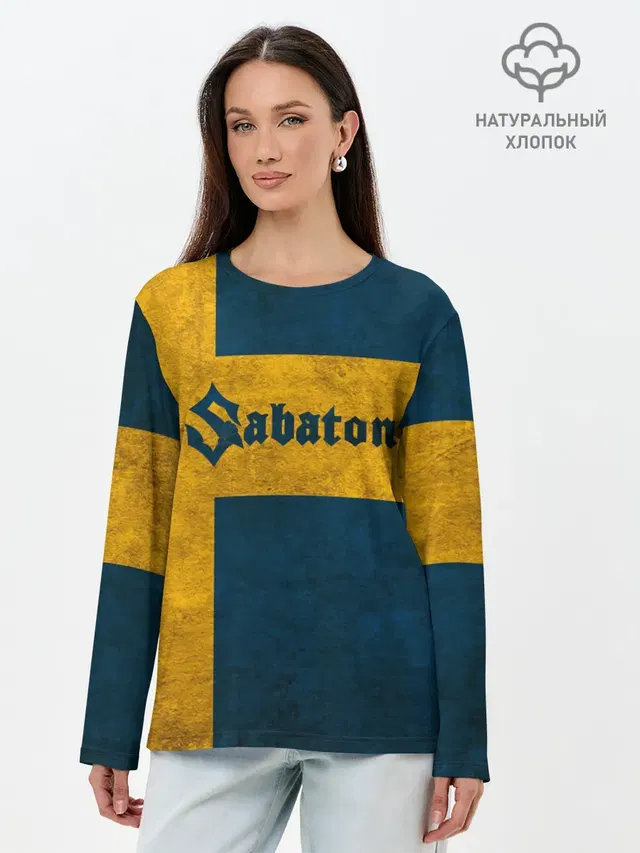 Лонгслив женский. Хлопок