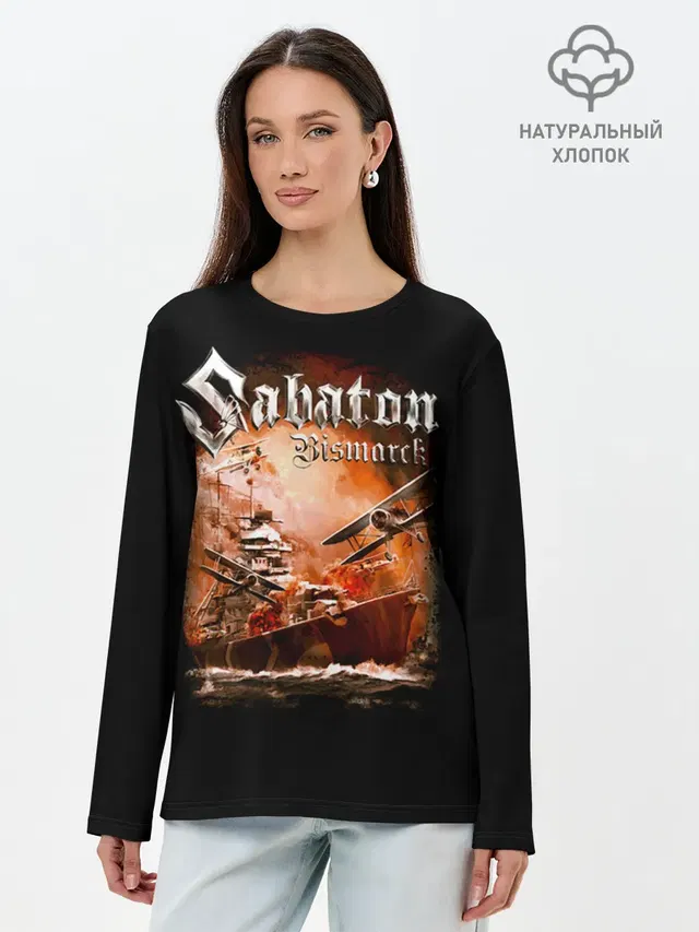 Лонгслив женский с принтом «Sabaton»