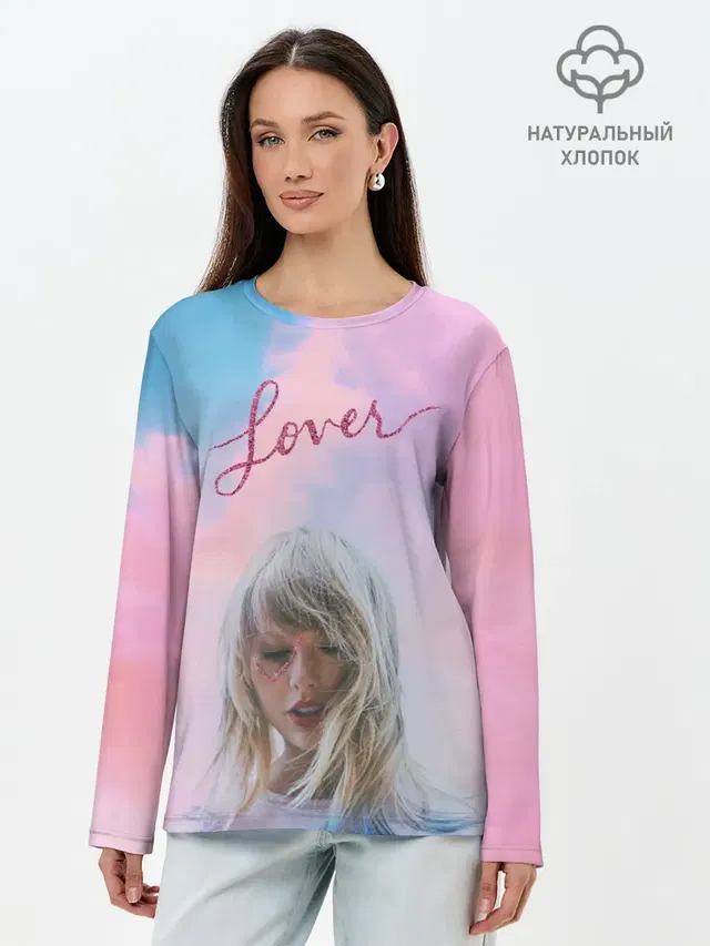 Лонгслив женский с принтом «Taylor Swift — TAYLOR SWIFT - Lover»
