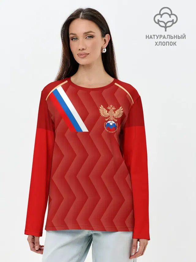 Лонгслив женский. Хлопок