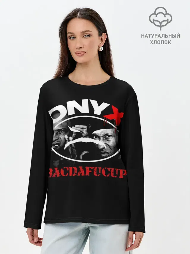 Лонгслив женский с принтом «Onyx»