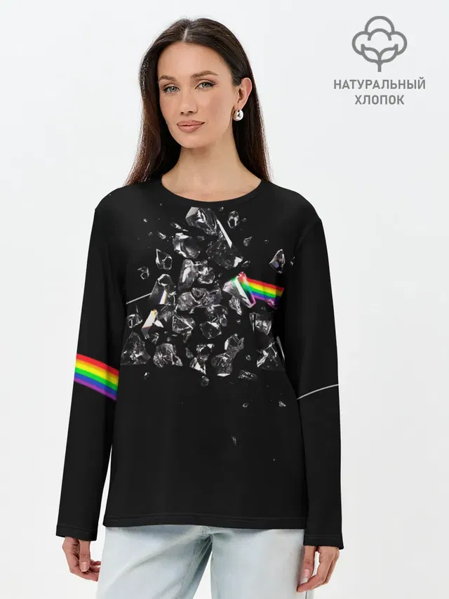 Лонгслив женский с принтом «Pink Floyd»