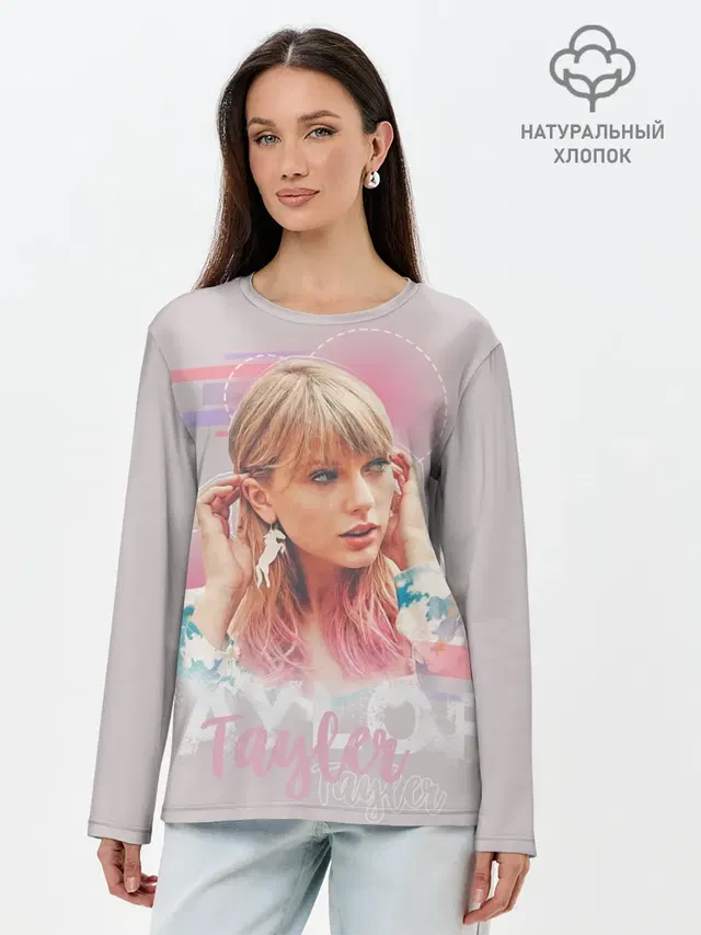 Лонгслив женский с принтом «Taylor Swift»