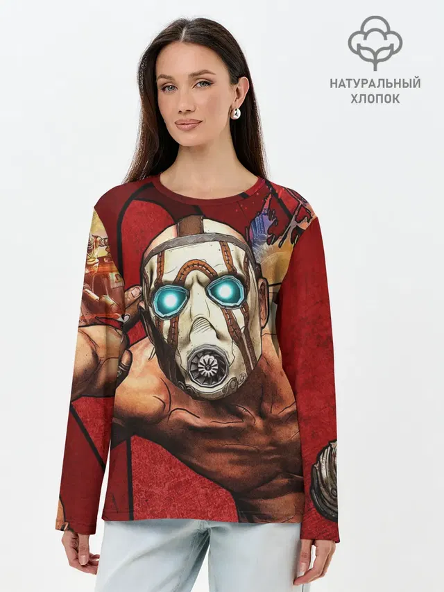 Лонгслив женский с принтом «Разные игры — BORDERLANDS 3»