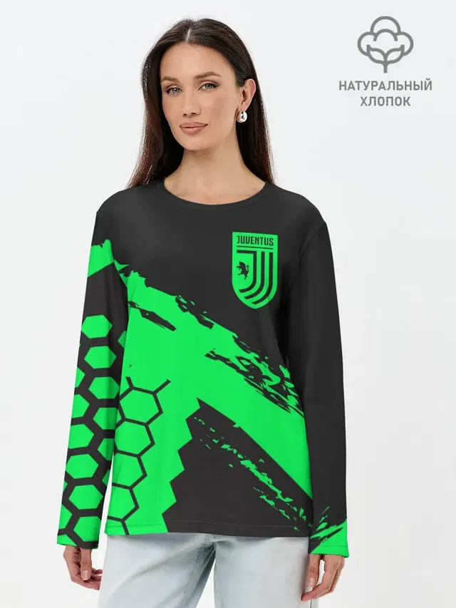 Лонгслив женский. Хлопок