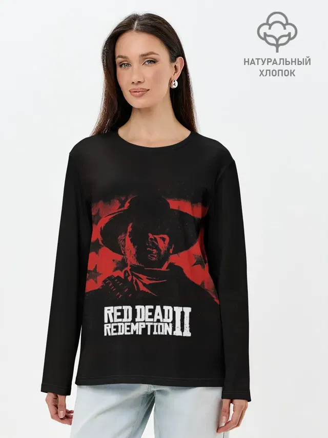 Лонгслив женский с принтом «Red Dead Redemption»