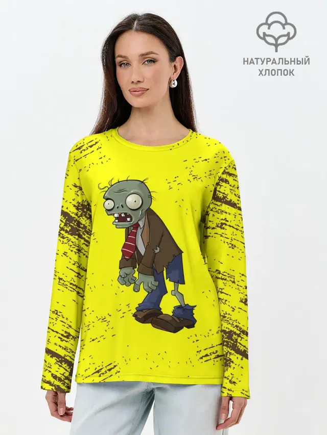 Лонгслив женский. Хлопок