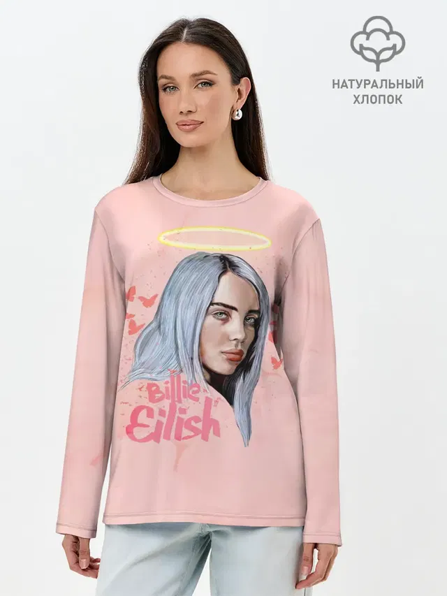 Лонгслив женский. Хлопок