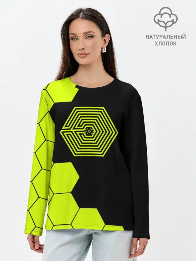 Лонгслив женский с принтом «Exo»