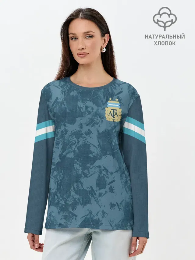 Лонгслив женский. Хлопок