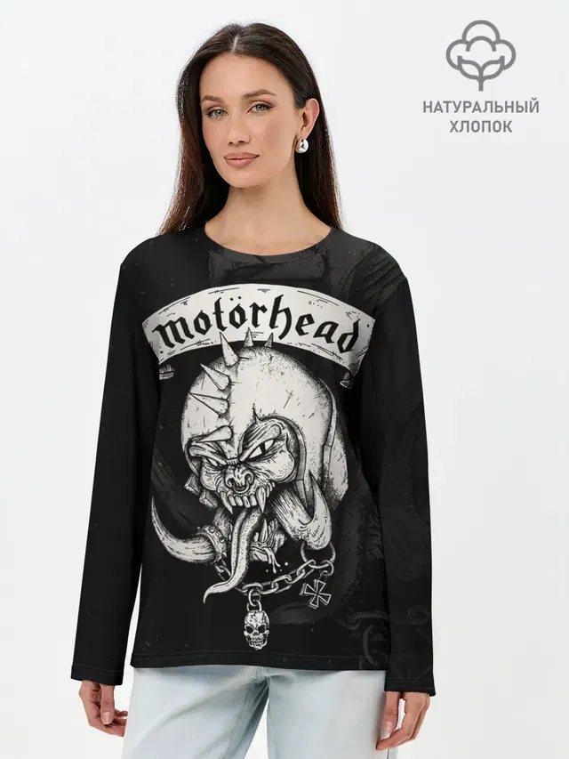 Лонгслив женский с принтом «Motorhead»