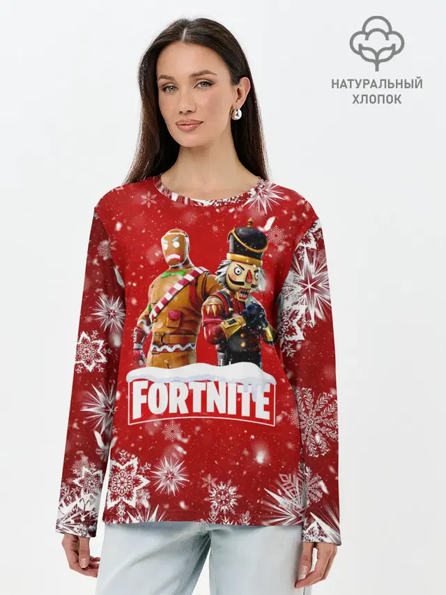 Лонгслив женский. Хлопок
