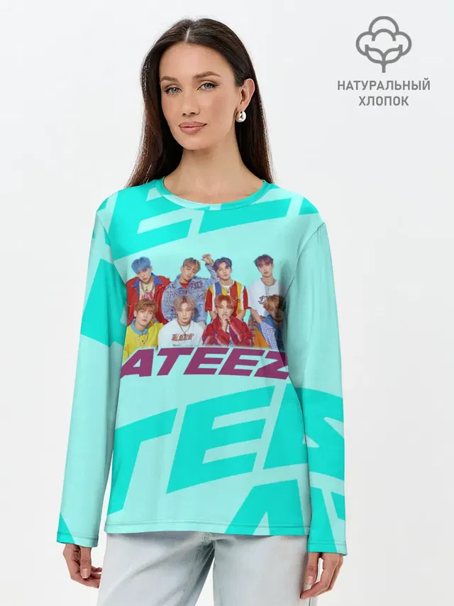 Лонгслив женский с принтом «Ateez»