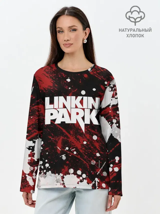 Лонгслив женский с принтом «Linkin Park logo»