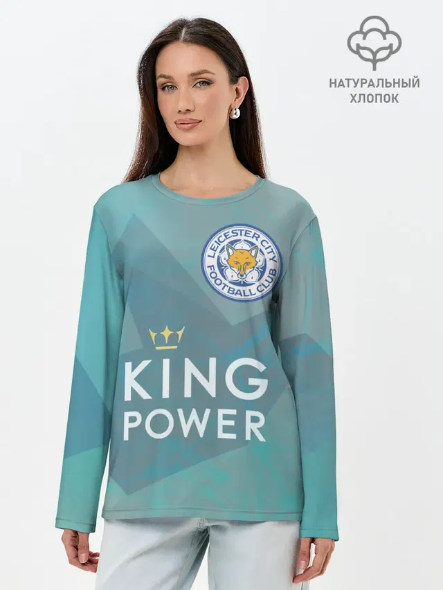 Лонгслив женский с принтом «Leicester City — Лестер Сити»