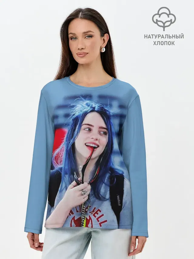 Лонгслив женский. Хлопок