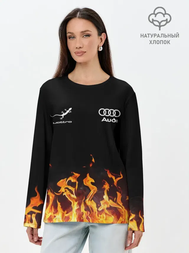 Лонгслив женский. Хлопок