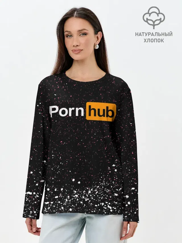 Лонгслив женский. Хлопок