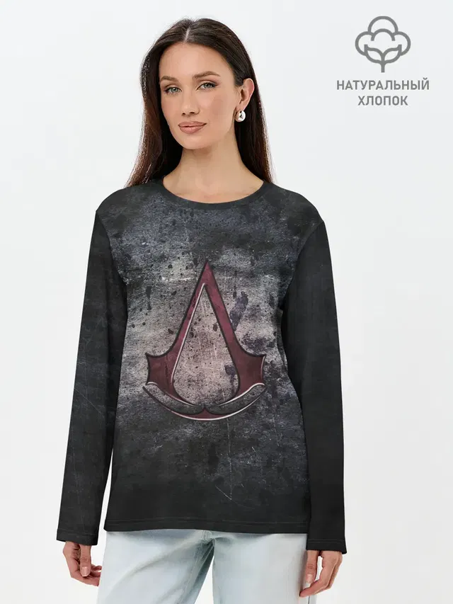 Лонгслив женский с принтом «Assassin's Creed insignia»