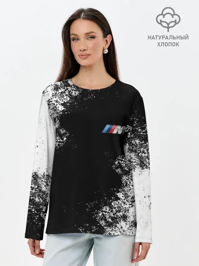 Лонгслив женский. Хлопок