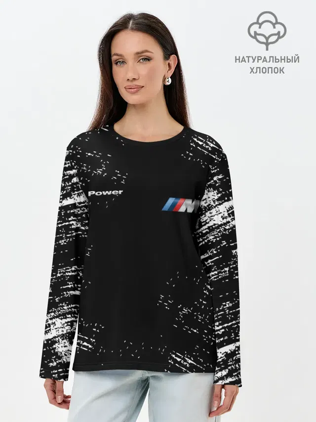 Лонгслив женский. Хлопок
