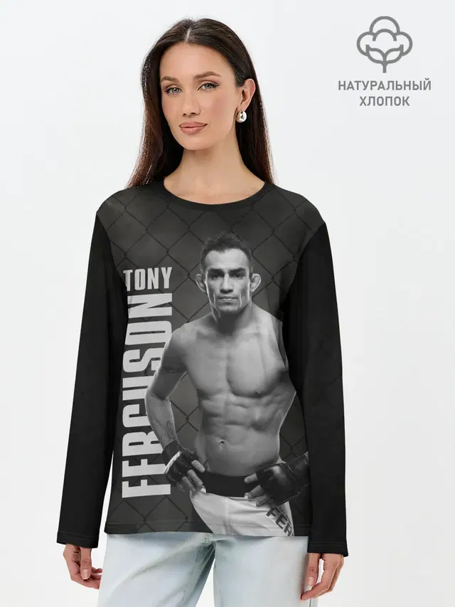 Лонгслив женский с принтом «MMA — Tony Ferguson»