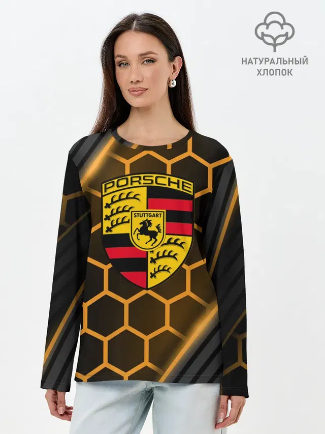 Лонгслив женский. Хлопок