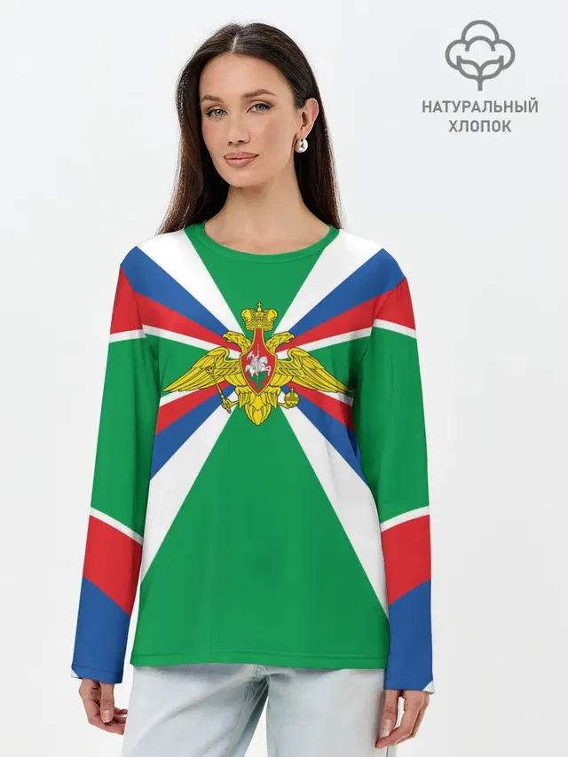 Лонгслив женский. Хлопок