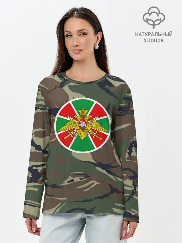 Лонгслив женский. Хлопок