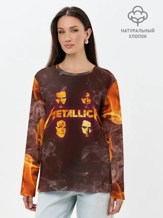 Лонгслив женский. Хлопок