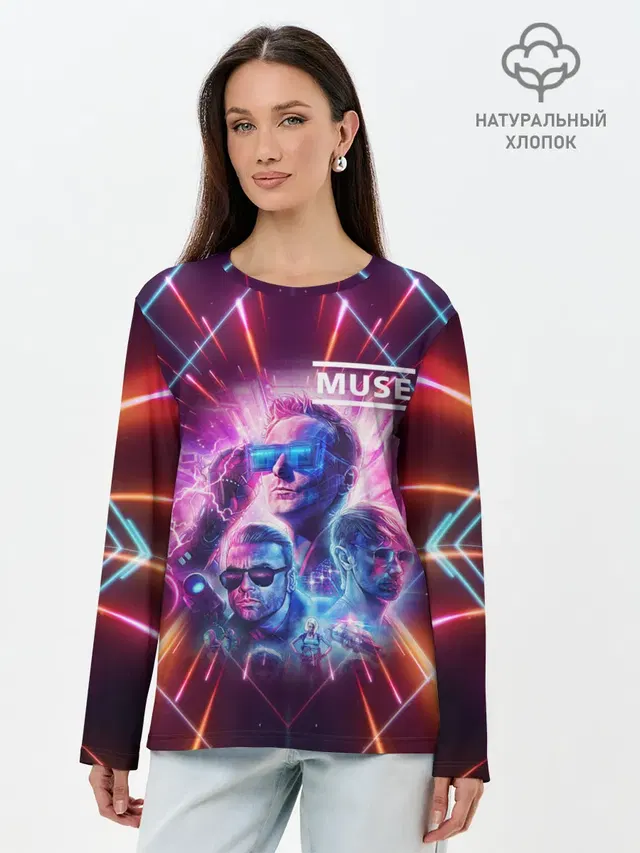 Лонгслив женский с принтом «Muse»