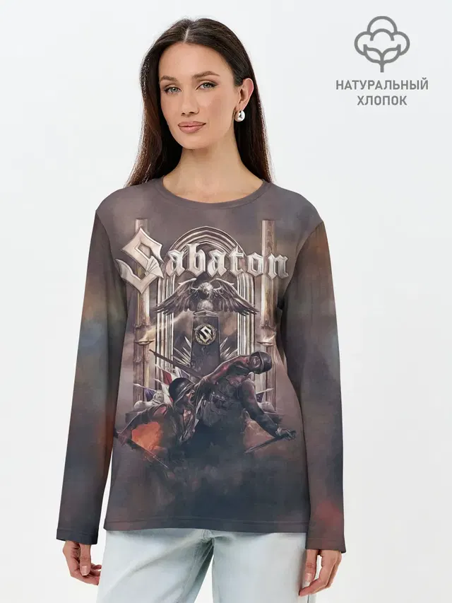 Лонгслив женский. Хлопок